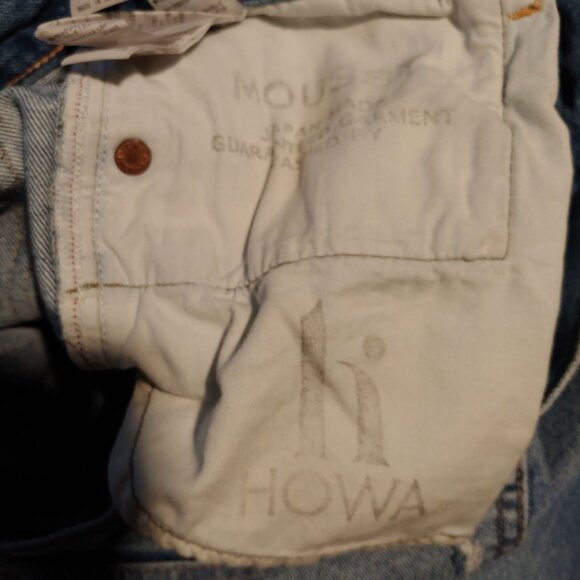 Moussy Vintage Womens Howa Button Fly Distressed Jeans 25 Cotton Japan Denim - Picture 11 of 13